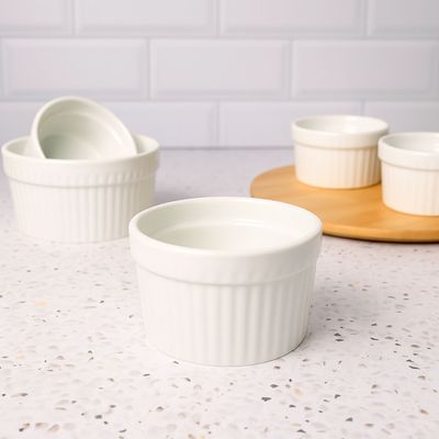 Ramequim Mini Porcelana Branco Forno 170ml 8,5cm