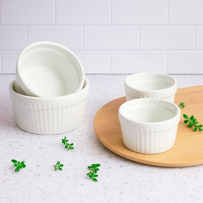 Ramequim Mini Porcelana Branco Forno 170ml 8,5cm