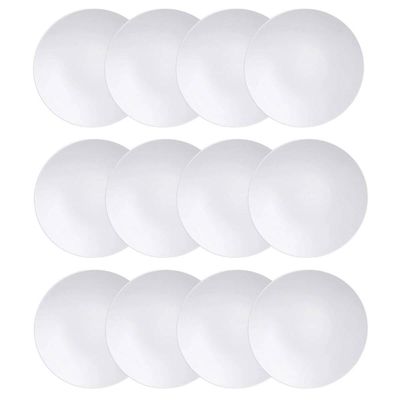 12 Pratos Sobremesa Porcelana Pequeno Branco 21cm Tortas Doces Sophia Tramontina