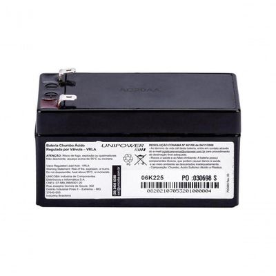 Bateria Selada 12v 1,3ah Up1213 Unipower