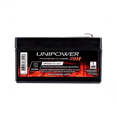 Bateria Selada 12v 1,3ah Up1213 Unipower
