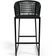 Kit 06 Banqueta Para Área Gourmet Cozinha Varanda Corda Náutica Porto D04 Preto - Lyam Decor