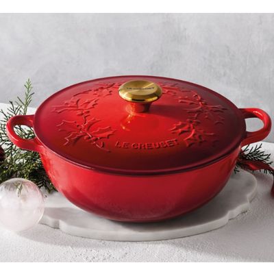 PANELA LE CREUSET MARMITA HOLLY EM FERRO FUNDIDO 26CM VERMELHO 21994260602464