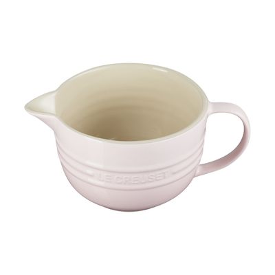 KIT LE CREUSET BOWL DE PREPARO 2L E TRAVESSA RETANGULAR HERITAGE 26CM SHELL PINK