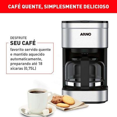 Cafeteira Elétrica Arno Preferita Inox CFPF 110V