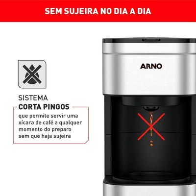 Cafeteira Elétrica Arno Preferita Inox CFPF 110V