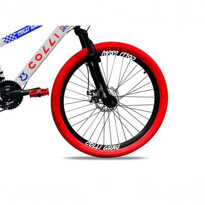Bicicleta Grau Aro 26 21 Marchas Colli Branco-azul-vermelho