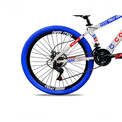 Bicicleta Grau Aro 26 21 Marchas Colli Branco-azul-vermelho
