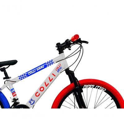 Bicicleta Grau Aro 26 21 Marchas Colli Branco-azul-vermelho