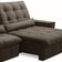 Sofá Retrátil Reclinável Para Sala 4 Lugares 290cm Curie F04 Veludo Marrom Escuro - Lyam Decor