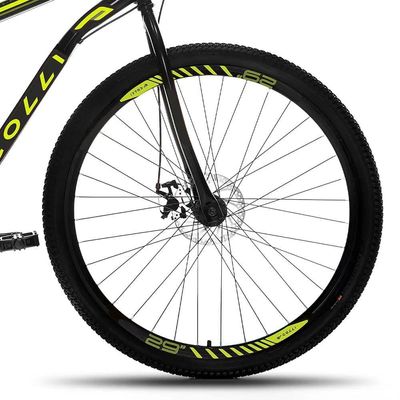 Bicicleta Colli Nantes A.29 Q18 F.disco 21v - 3440-73d Preto-amarelo