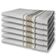 12 Panos de Prato Atoalhado Felpudo Premium 6 Roxo 6 Marrom