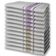 12 Panos de Prato Atoalhado Felpudo Premium 6 Roxo 6 Marrom