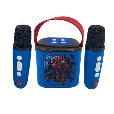 Caixa de Som Bluetooth Karaokê Infantil Homem-Aranha