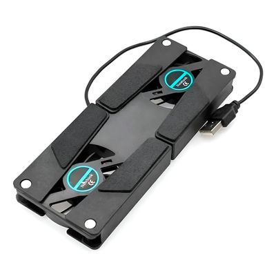 Base Cooler para Notebook com 2 Ventoinhas Silenciosas USB – Dobrável e Portátil Mesa Base Notebook