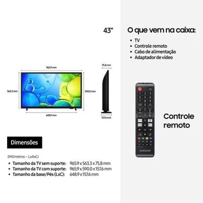Samsung Smart TV 43" FHD F6000F 2025, Xbox Cloud Gaming, HDR