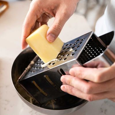 Ralador de Queijo Legumes Frutas 4 Faces Aço Inox