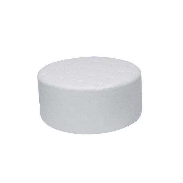 Puff Decorativo Vermont 95cm Cipatex Branco - Gran Belo