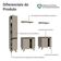 Rack Para Até 70 Polegadas + Prateleira 200cm Nice Madesa 02 Crema