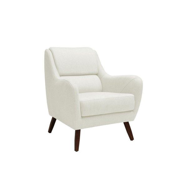 Poltrona Decorativa March PU Sintético Bege - Gran Belo