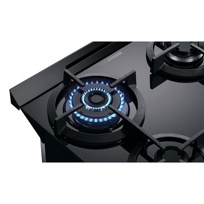 Fogão Brastemp 4 Bocas com Mesa de Vidro e Chama Dupla BFO4XAE Preto / Bivolt
