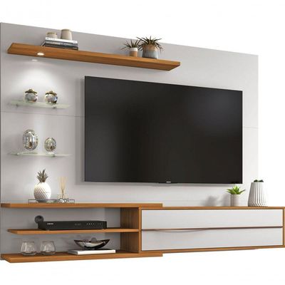 Home Suspenso Amur Off White Com Freijó - Moveisaqui