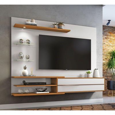 Home Suspenso Amur Off White Com Freijó - Moveisaqui