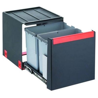 LIXEIRA FRANKE CUBE 40 COM 2 CESTOS DE 14L 11605