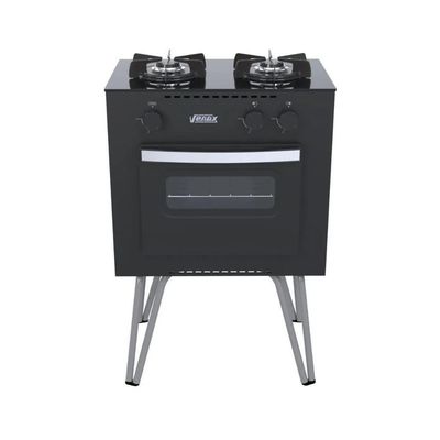 Fogão Portátil Gemini Vetro 2 Bocas Gás GLP Venax Preto