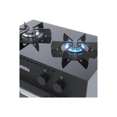 Fogão Portátil Gemini Vetro 2 Bocas Gás GLP Venax Preto