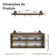 Rack Para Até 70 Polegadas + Prateleiras 160cmVik Madesa 05 Rustic-cinza