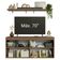 Rack Para Até 70 Polegadas + Prateleiras 160cmVik Madesa 05 Rustic-cinza