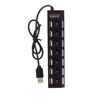 Hub Cabo Usb 2.0 Extensor Adaptador 7 Portas Hd Pen Drive - Conecte Todos Seus Dispositivos com Praticidade