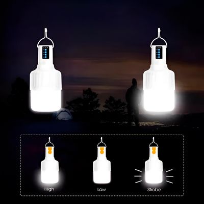 Luminária Recarregável 4000lm DP-7814 com 5 Modos e Alça – Iluminação Forte para Emergência e Cam Luminária Camping 48W