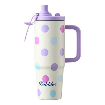Copo Térmico 900ml com Canudo – Mantém Bebidas Quentes e Geladas, Anti-Derramamento Cor:Vermelho
