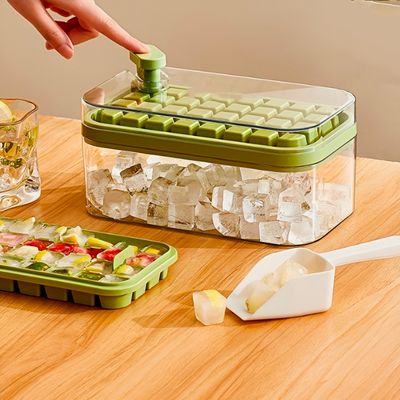 Bandeja Molde Cubo De Gelo Fábrica Armazenamento - Cubos Sempre Frescos e Armazenamento Hermético