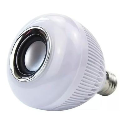 Lâmpada LED Inteligente RGB com Bluetooth e Alto-Falante – Controle por App ou Controle Remoto