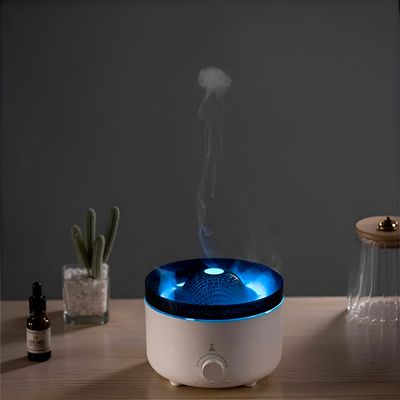 Umidificador de Ar Difusor Aromatizador Efeito Vulcão com Névoa Relaxante e Luzes