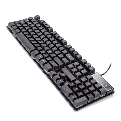 Teclado Gamer Semi-Mecânico RGB ABNT2 com 12 Teclas Programáveis e À Prova de Respingo - com Fio Anti Ghosting