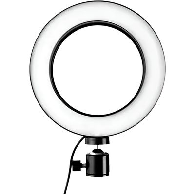 Ring Light 8 Polegadas com Suporte LED Luz Foto Vídeo