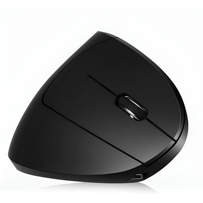 Mouse Vertical Sem Fio Wireless Bluetooth Receptor