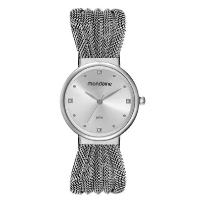 Relogio Mondaine Feminino Ref: 32932l0mvne2 Bracelete Prateado