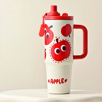 Copo Térmico 900ml com Canudo – Mantém Bebidas Quentes e Geladas, Anti-Derramamento Cor:Verde