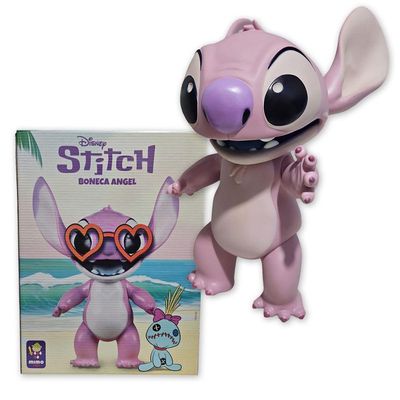 Boneco Articulado Angel Lilo Disney 40cm Vinil Gigante Mimo