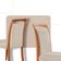 Mesa 120cm Laminado Barril Com 4 Cadeiras Moderna Mobilia Linho Off White Imbuia Naturale