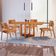 Mesa 120cm Laminado Barril Com 4 Cadeiras Moderna Mobília Star Caramelo Imbuia Naturale
