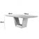 Mesa Para Sala De Jantar Rubi 180cm Moderna Mobília Off White Com Off White-cinamomo Imbuia