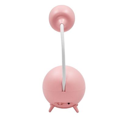 Luminaria De Mesa Decorativa Usb Portatil Articulavel Abajur P- Leitura Estudo Patinho Rosa
