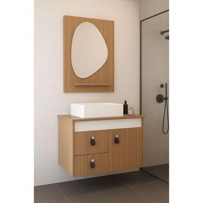 Gabinete Para Banheiro Tech 2g 60cm Suspenso Branco