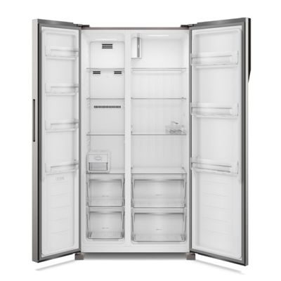Geladeira Electrolux Frost Free Inverter 435L Efficient com AutoSense Side by Side cor Inox Look (IS4S) 220V